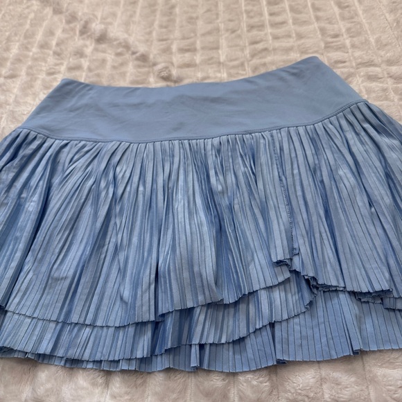 Lucky in Love Large Blue Pleated Skort Skirt ~ Tennis Pickleball Athletic - Picture 2 of 8